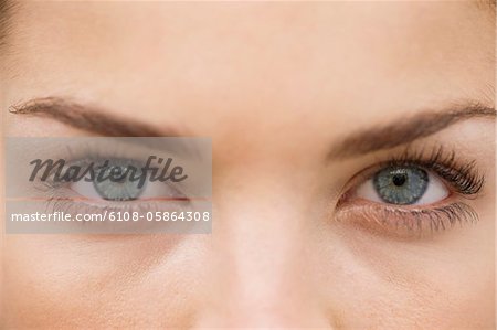 Close-up of a woman's eyes