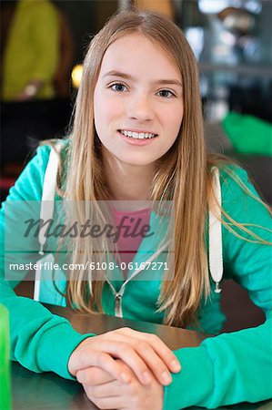 Portrait of a girl smiling