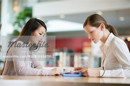Businesswomen working in an office
