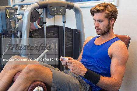 Fit Man Exercise On Electro Muscular Stimulation Machine Stock Photo,  Picture and Royalty Free Image. Image 31941105.