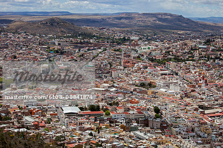 Mexico, Zacatecas state, Zacatecas, General view of Zacatecas from the Cerro de la Bufa, Unesco World Heritage