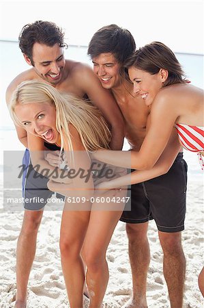 women at the beach