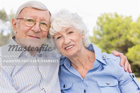 Portrait of elderly couple