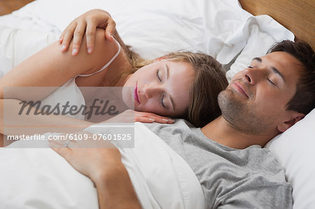 Premium Photo  Affection. young female couple in sleeping