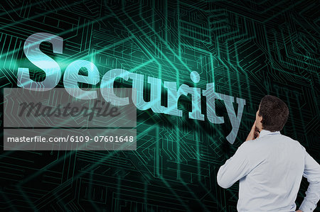 Security against green and black circuit board