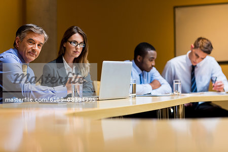 Business people working together during meeting