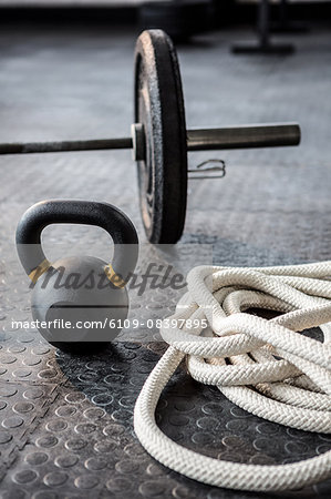 Exercise equipment in the studio