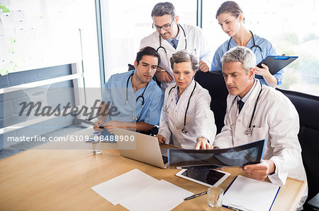 Medical team having a meeting at the hospital