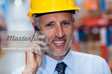 Portrait of man worker