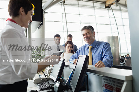 airport boarding pass counter