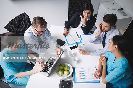 Team of doctors in a meeting at conference room