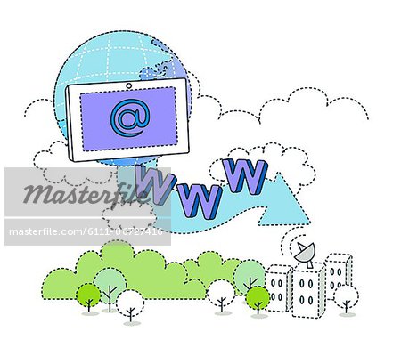 Illustration of networking concept