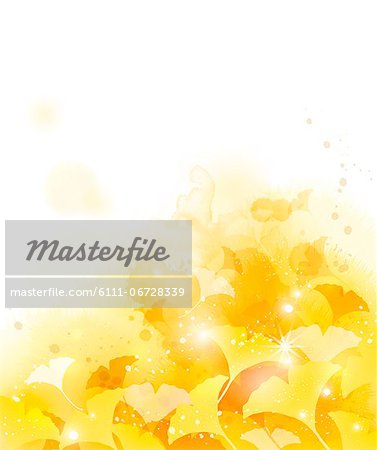 Illustration of abstract yellow flowers Illustration of abstract yellow flowers