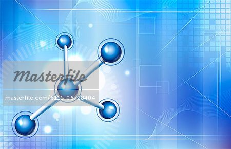 Abstract image of molecule Abstract image of molecule