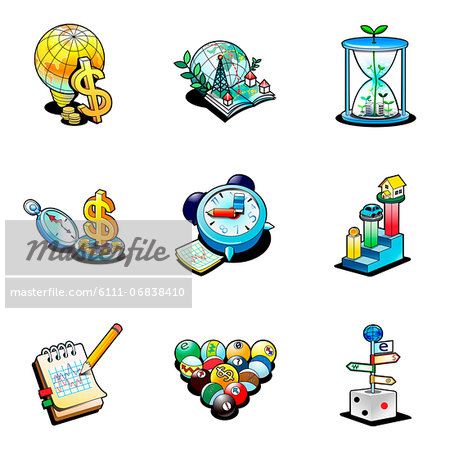 Various business related icons