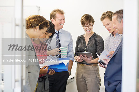 Business people talking in office