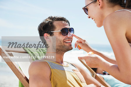 sunscreen on nose