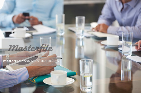 Business people sitting in meeting