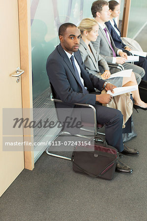Business people waiting in office
