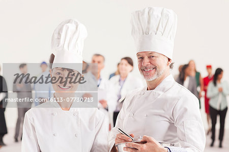 Portrait of confident chefs