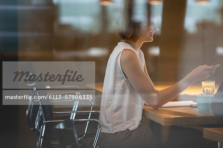 Businesswoman talking in office meeting