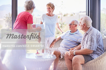 Senior adults celebrating birthday