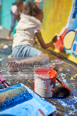 Cans Of Paint Stock Photo, Picture and Royalty Free Image. Image