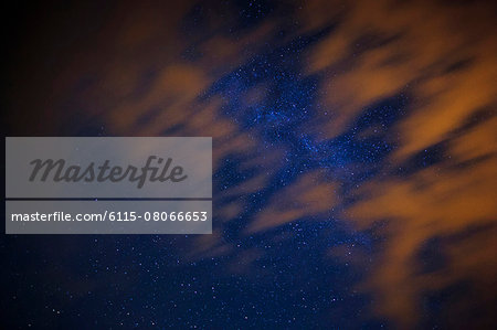 Starry sky with streaks, Visnjan, Croatia