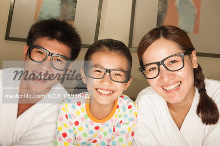 Happy Family with Glasses