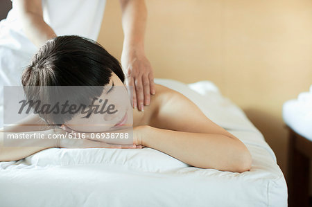 Young Woman Receiving Massage