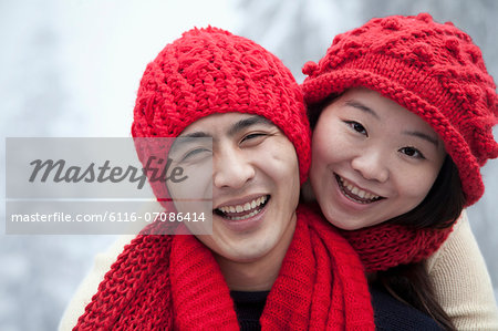 Young Couple in the Snow