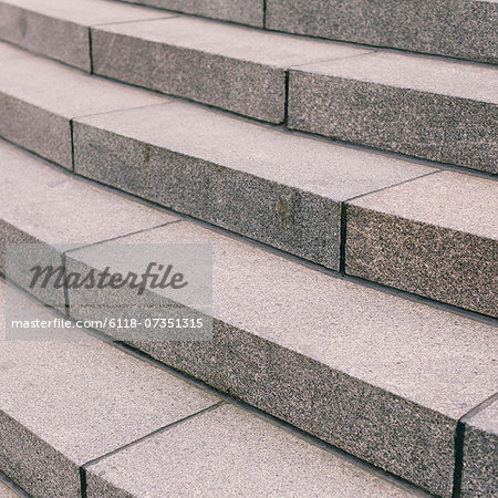 Stone steps in a city.