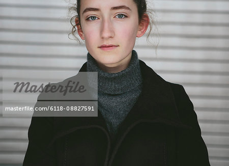 Portrait of thirteen year old teenage girl