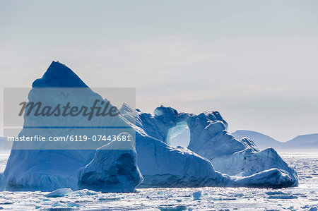 Iceberg near the Cumberland Peninsula, Baffin Island, Nunavut, Canada, North America