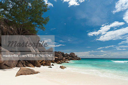 Grand Anse beach, La Digue, Seychelles, Indian Ocean, Africa Grand Anse beach, La Digue, Seychelles, Indian Ocean, Africa