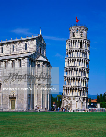 Leaning Tower of Pisa and the Duomo, Pisa, Tuscany, Italy