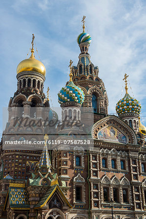 Church of the Saviour on Spilled Blood, UNESCO  World Heritage Site, St. Petersburg, Russia, Europe