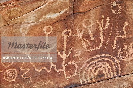 Petroglyphs, Gold Butte, Nevada, United States of America, North America