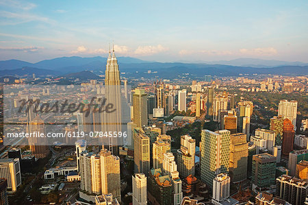 Kuala Lumpur skyline seen from KL Tower, Kuala Lumpur, Malaysia, Southeast Asia, Asia