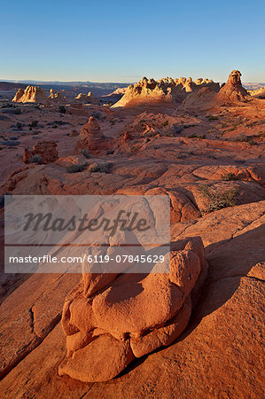 Sandstone formations, Coyote Buttes Wilderness, Vermilion Cliffs National Monument, Arizona, United States of America, North America