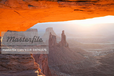 Sunrise, Mesa Arch, Canyonlands National Park, Utah, United States of America, North America