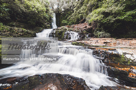 McLean Falls Walkway, Catlins Forest Park, South Island, New Zealand, Pacific