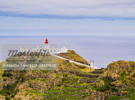 Lighthouse on Ponta do Castelo, Santa Maria Island, Azores, Portugal, Atlantic, Europe