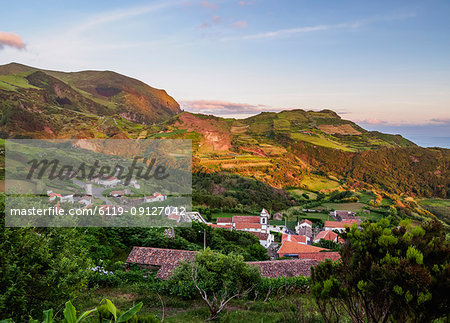 Lajedo, elevated view, Flores Island, Azores, Portugal, Atlantic, Europe