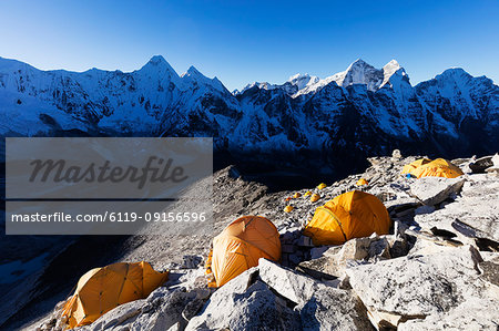 Camp 1 on Ama Dablam, Sagarmatha National Park, UNESCO World Heritage Site, Khumbu Valley, Nepal, Himalayas, Asia