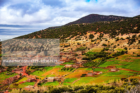 Dades Gorges scenery, Morocco, North Africa, Africa