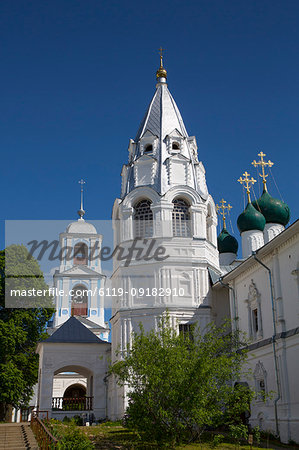 Bell Tower of Annunciation Church, Nikitsky Monastery, Pereslavl-Zalessky, Golden Ring, Yaroslavl Oblast, Russia, Europe