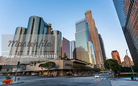 Downtown financial district of Los Angeles city, California, United States of America, North America