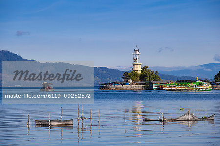 Lighthouse, Parapat, Lake Toba, Samosir Island, Sumatra, Indonesia, Southeast Asia, Asia