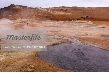 Namafjall Geothermal Area in Iceland, Europe